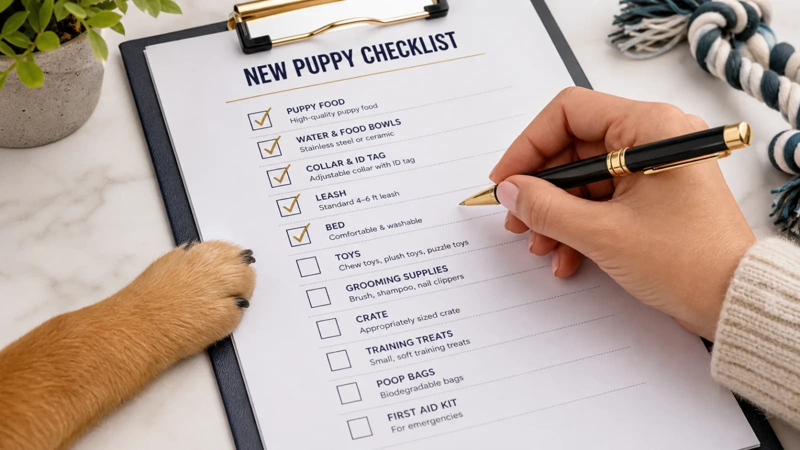 Tarif Checkliste für Hundeversicherungen
